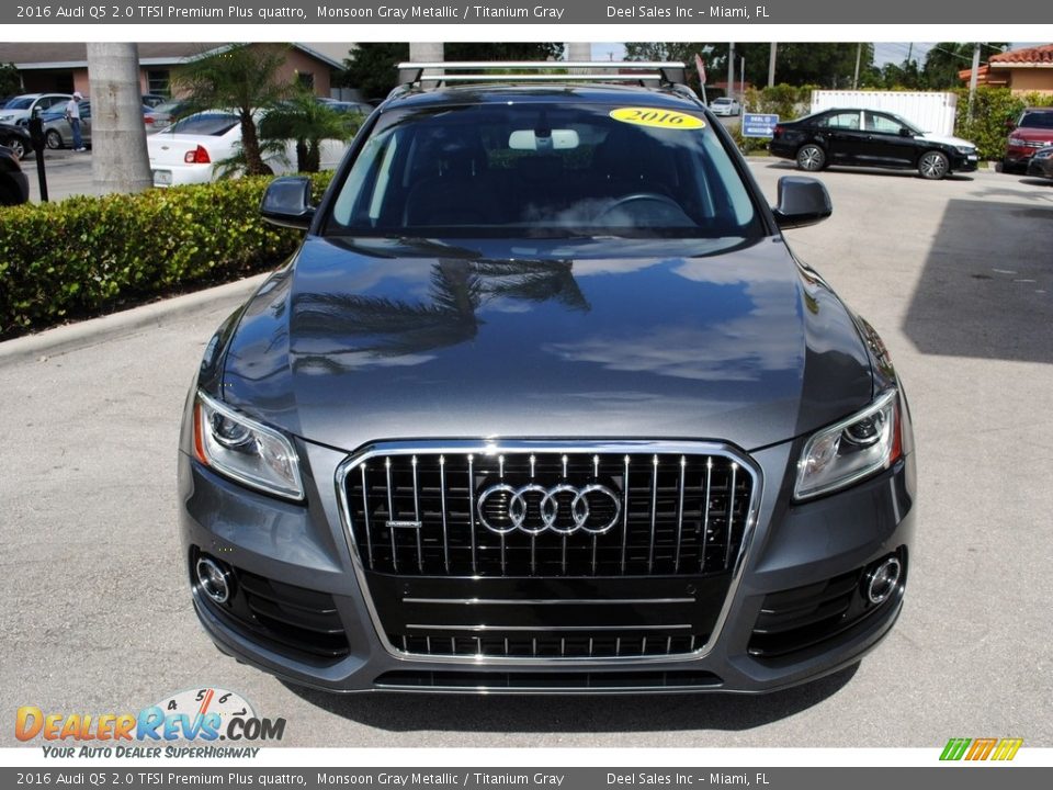 2016 Audi Q5 2.0 TFSI Premium Plus quattro Monsoon Gray Metallic / Titanium Gray Photo #3