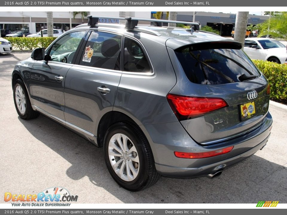 2016 Audi Q5 2.0 TFSI Premium Plus quattro Monsoon Gray Metallic / Titanium Gray Photo #6