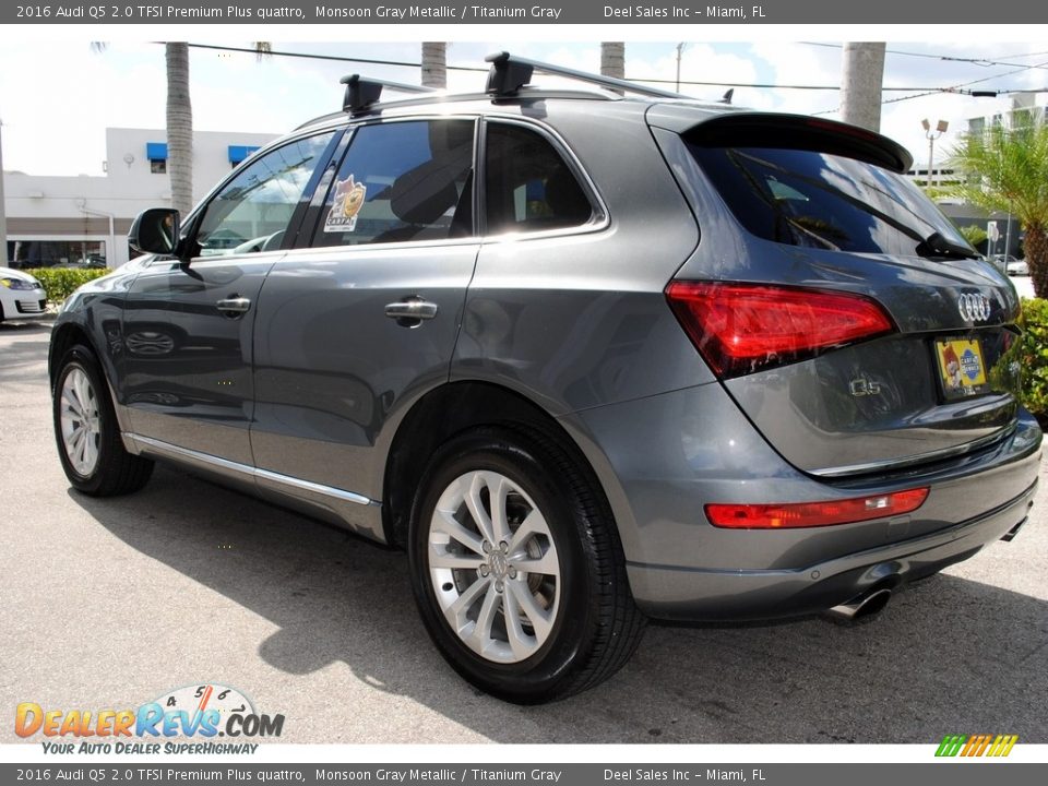 2016 Audi Q5 2.0 TFSI Premium Plus quattro Monsoon Gray Metallic / Titanium Gray Photo #7