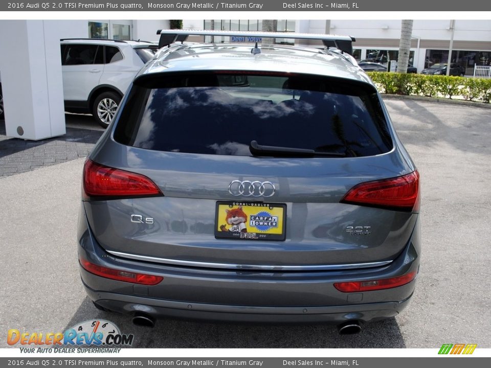 2016 Audi Q5 2.0 TFSI Premium Plus quattro Monsoon Gray Metallic / Titanium Gray Photo #8