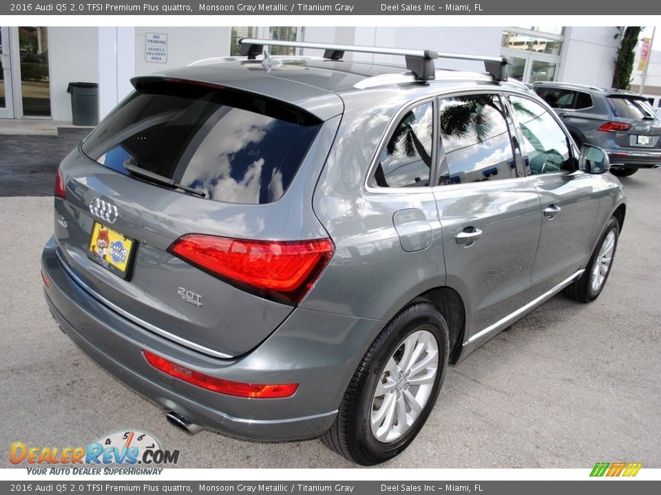 2016 Audi Q5 2.0 TFSI Premium Plus quattro Monsoon Gray Metallic / Titanium Gray Photo #9
