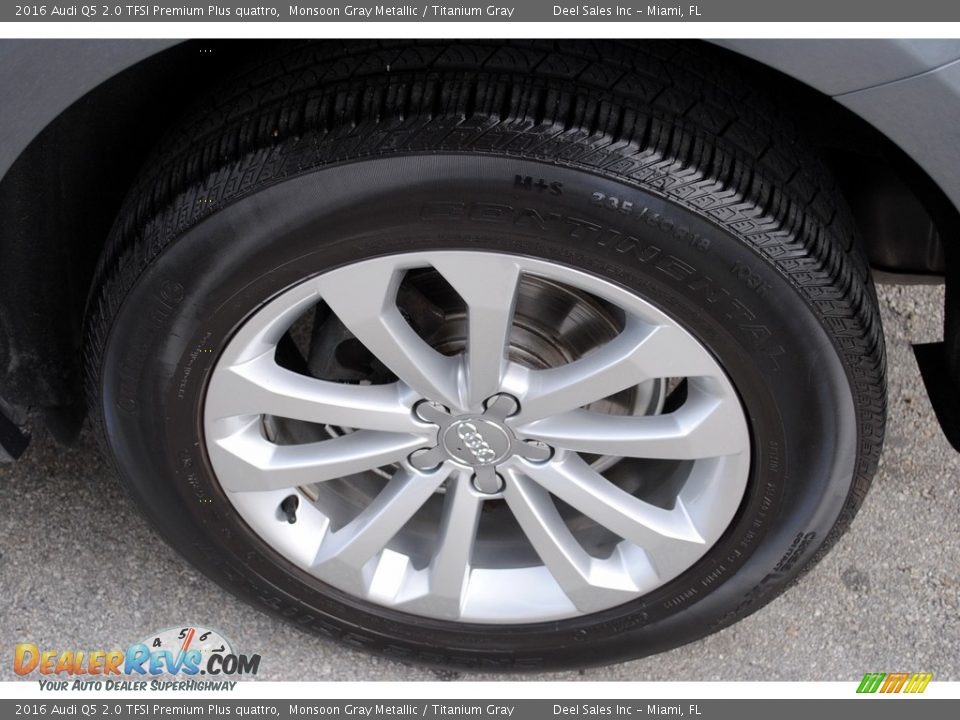 2016 Audi Q5 2.0 TFSI Premium Plus quattro Monsoon Gray Metallic / Titanium Gray Photo #11