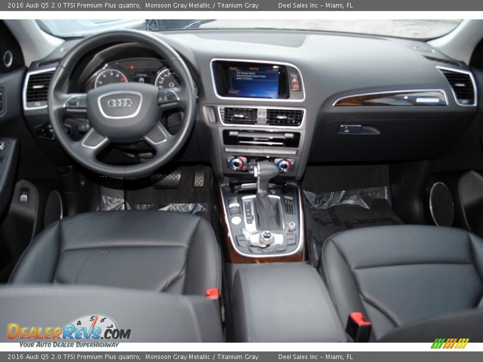 2016 Audi Q5 2.0 TFSI Premium Plus quattro Monsoon Gray Metallic / Titanium Gray Photo #13
