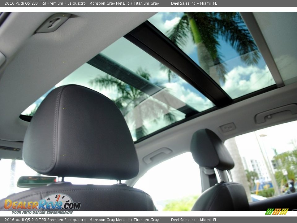 2016 Audi Q5 2.0 TFSI Premium Plus quattro Monsoon Gray Metallic / Titanium Gray Photo #14