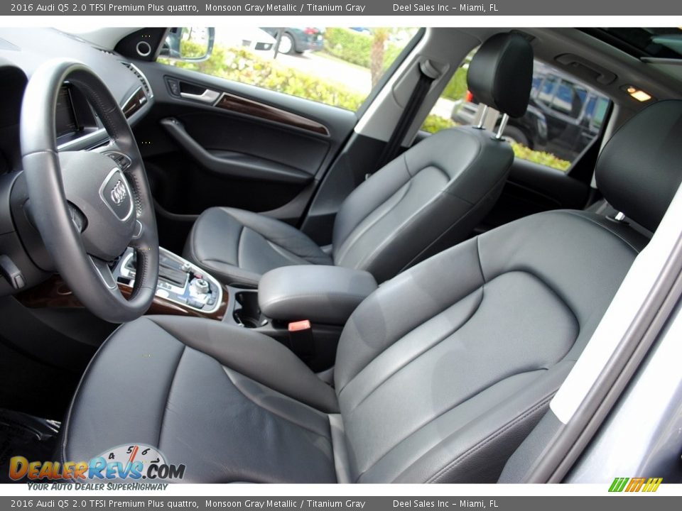 2016 Audi Q5 2.0 TFSI Premium Plus quattro Monsoon Gray Metallic / Titanium Gray Photo #15