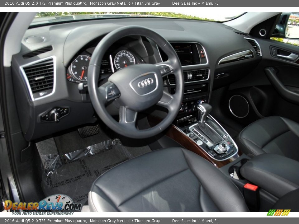 2016 Audi Q5 2.0 TFSI Premium Plus quattro Monsoon Gray Metallic / Titanium Gray Photo #17