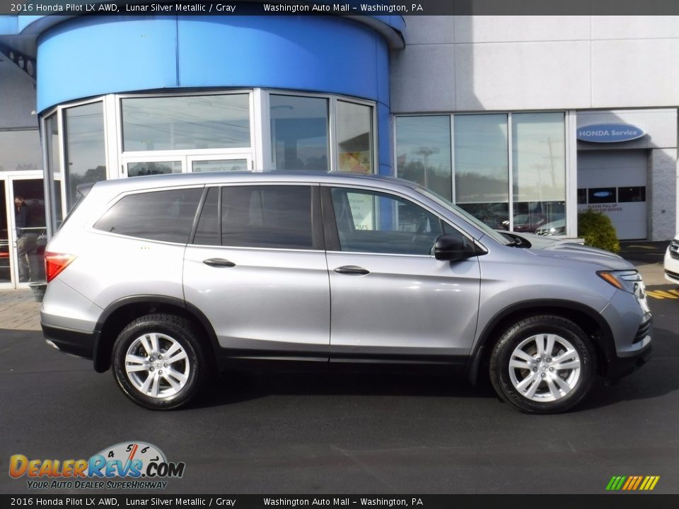 2016 Honda Pilot LX AWD Lunar Silver Metallic / Gray Photo #2