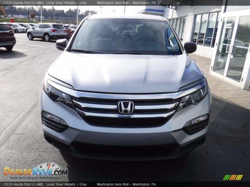 2016 Honda Pilot LX AWD Lunar Silver Metallic / Gray Photo #4