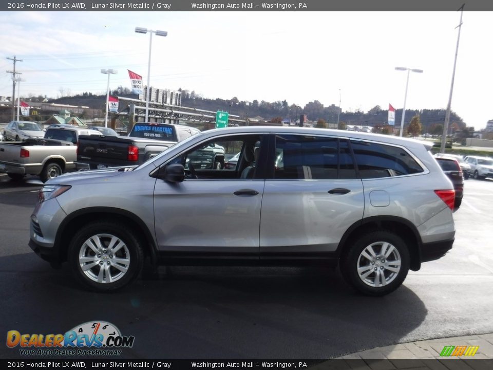 2016 Honda Pilot LX AWD Lunar Silver Metallic / Gray Photo #6
