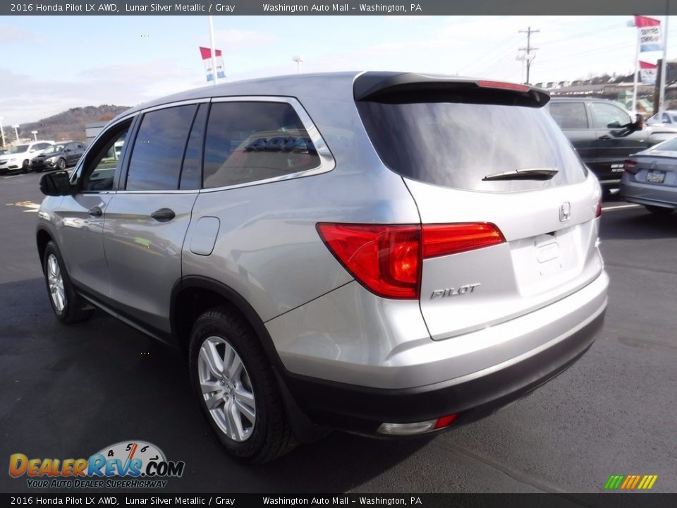 2016 Honda Pilot LX AWD Lunar Silver Metallic / Gray Photo #7