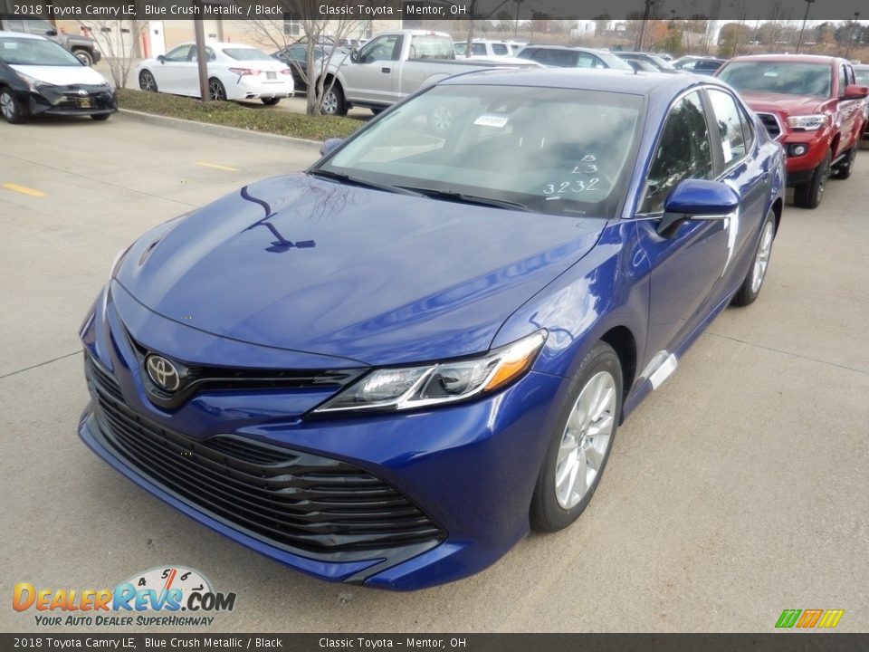 2018 Toyota Camry LE Blue Crush Metallic / Black Photo #1
