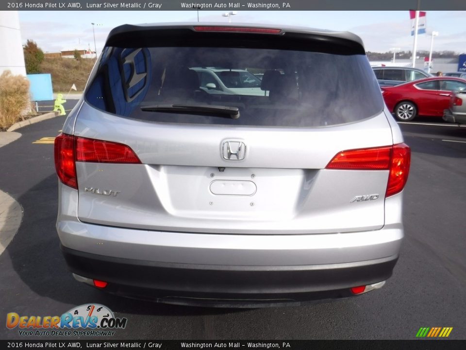 2016 Honda Pilot LX AWD Lunar Silver Metallic / Gray Photo #8