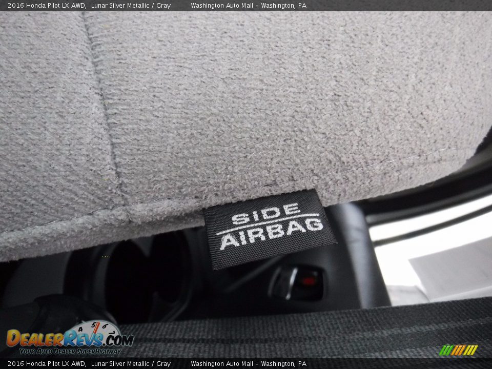 2016 Honda Pilot LX AWD Lunar Silver Metallic / Gray Photo #15