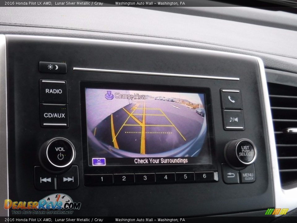 2016 Honda Pilot LX AWD Lunar Silver Metallic / Gray Photo #19