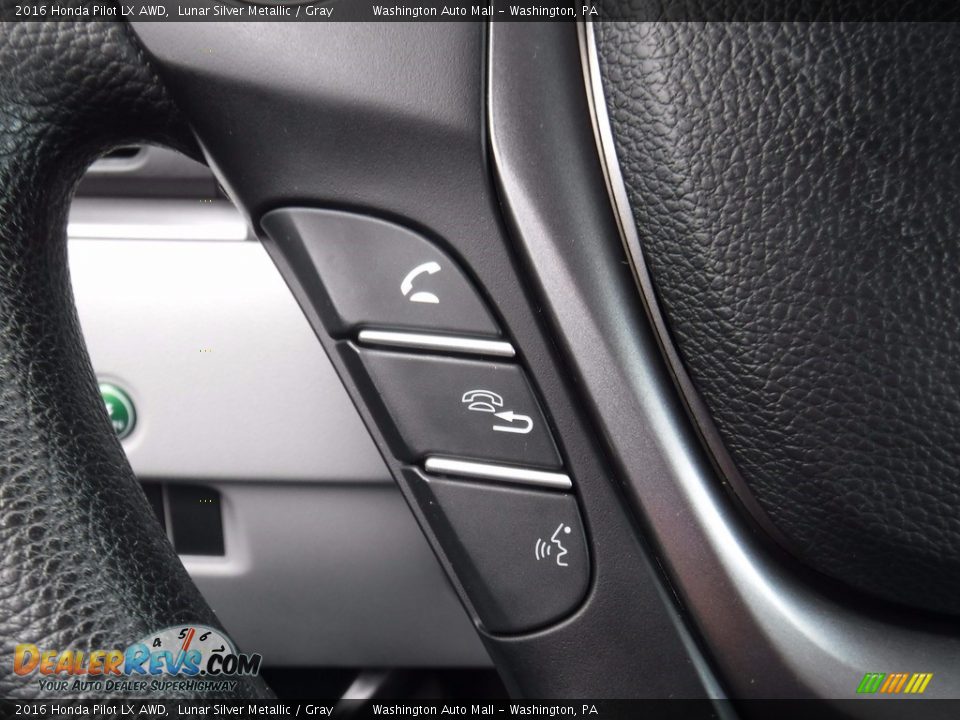 2016 Honda Pilot LX AWD Lunar Silver Metallic / Gray Photo #21