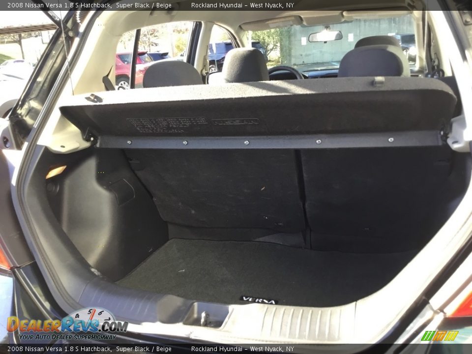 2008 Nissan Versa 1.8 S Hatchback Super Black / Beige Photo #19