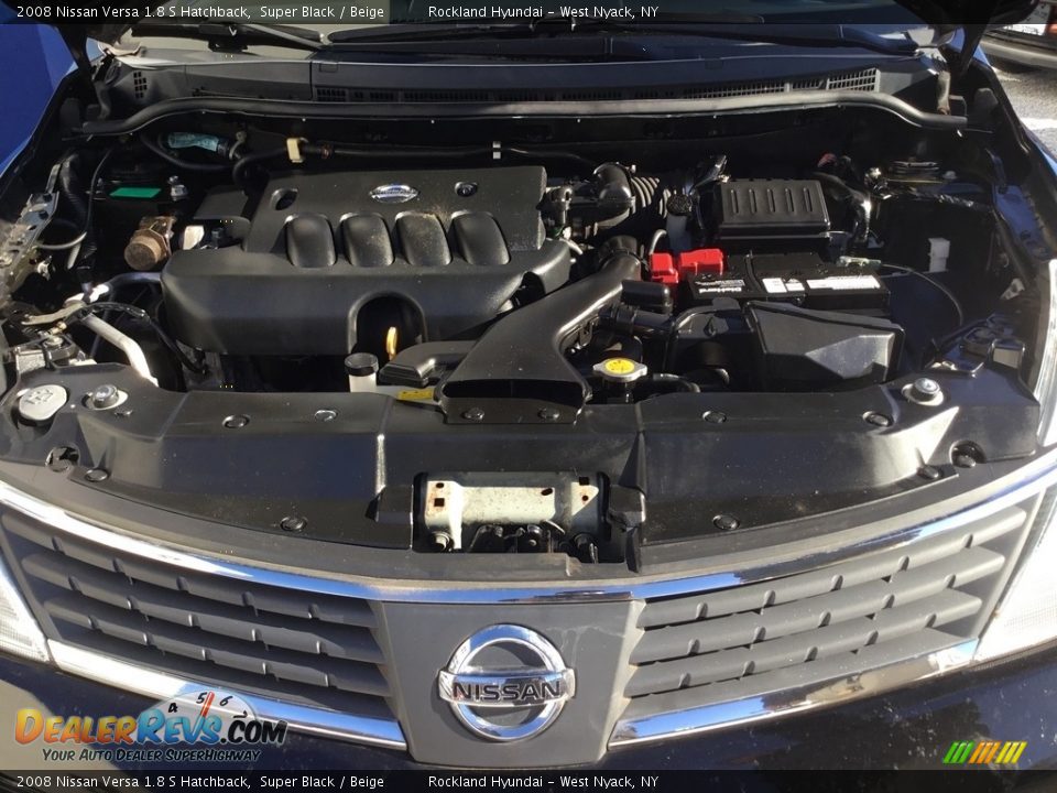 2008 Nissan Versa 1.8 S Hatchback Super Black / Beige Photo #27
