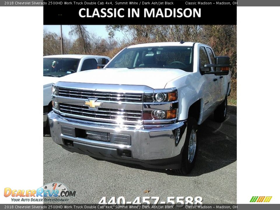 2018 Chevrolet Silverado 2500HD Work Truck Double Cab 4x4 Summit White / Dark Ash/Jet Black Photo #1