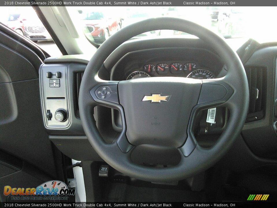 2018 Chevrolet Silverado 2500HD Work Truck Double Cab 4x4 Summit White / Dark Ash/Jet Black Photo #6
