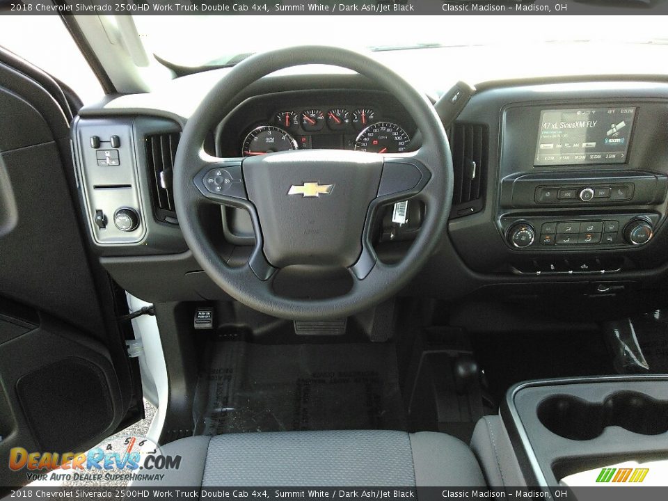 2018 Chevrolet Silverado 2500HD Work Truck Double Cab 4x4 Summit White / Dark Ash/Jet Black Photo #7