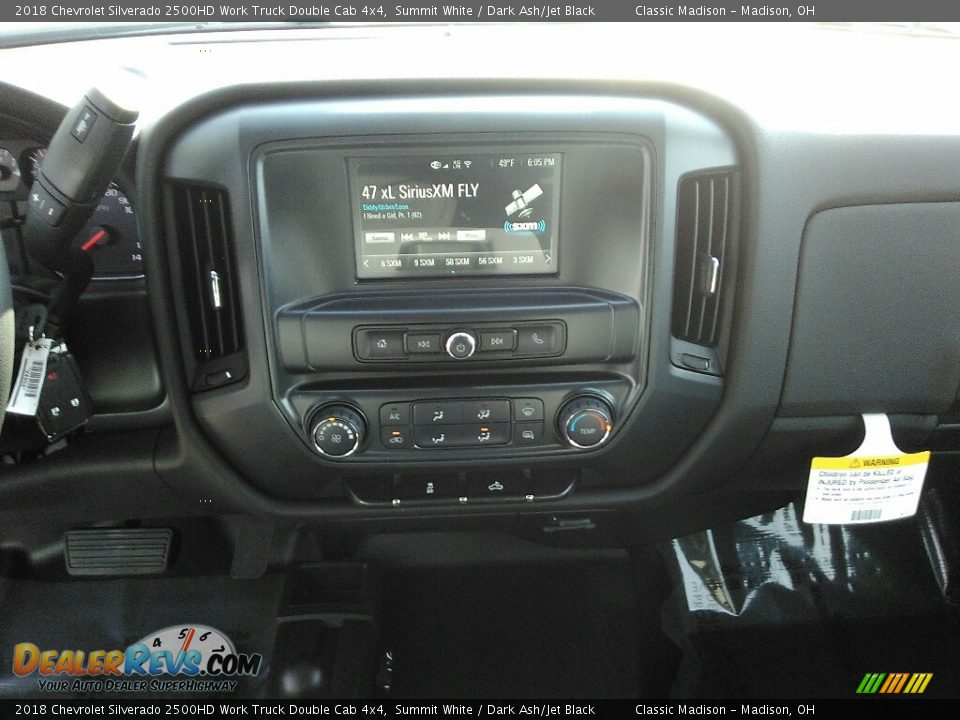 2018 Chevrolet Silverado 2500HD Work Truck Double Cab 4x4 Summit White / Dark Ash/Jet Black Photo #8