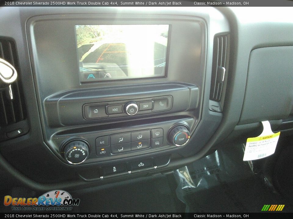 2018 Chevrolet Silverado 2500HD Work Truck Double Cab 4x4 Summit White / Dark Ash/Jet Black Photo #9