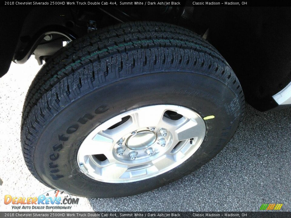2018 Chevrolet Silverado 2500HD Work Truck Double Cab 4x4 Summit White / Dark Ash/Jet Black Photo #11