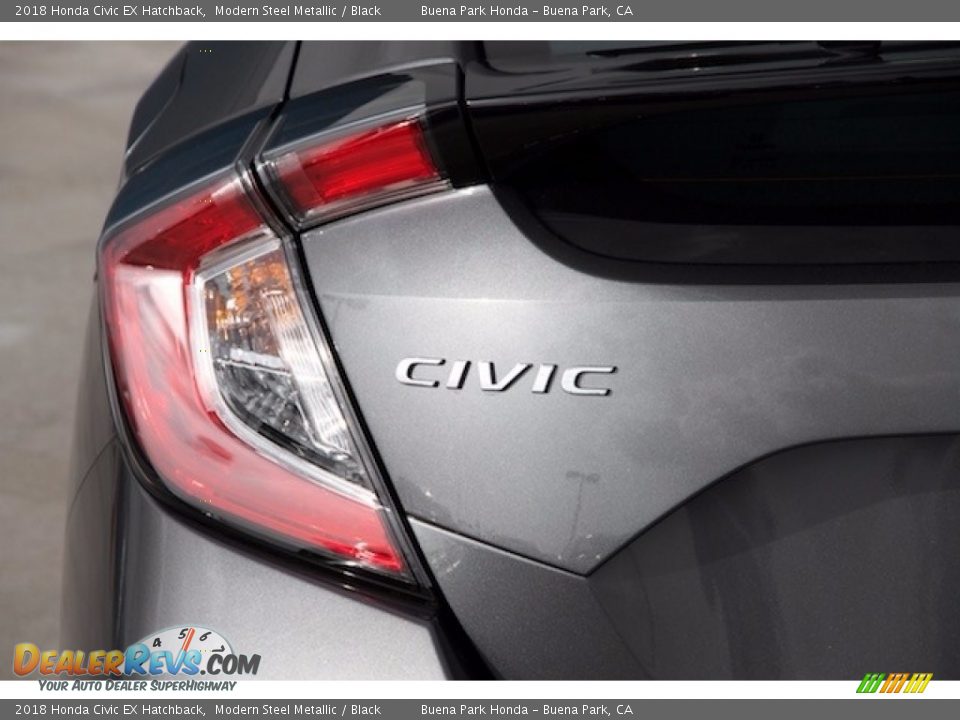 2018 Honda Civic EX Hatchback Modern Steel Metallic / Black Photo #3