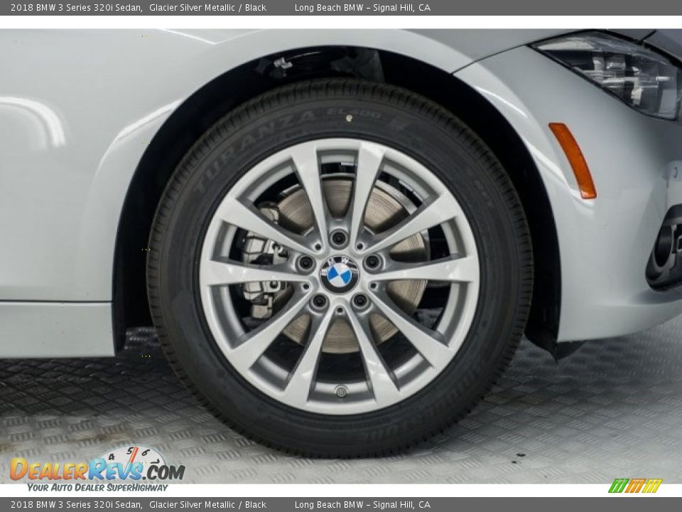 2018 BMW 3 Series 320i Sedan Glacier Silver Metallic / Black Photo #9