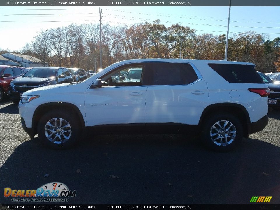 2018 Chevrolet Traverse LS Summit White / Jet Black Photo #3