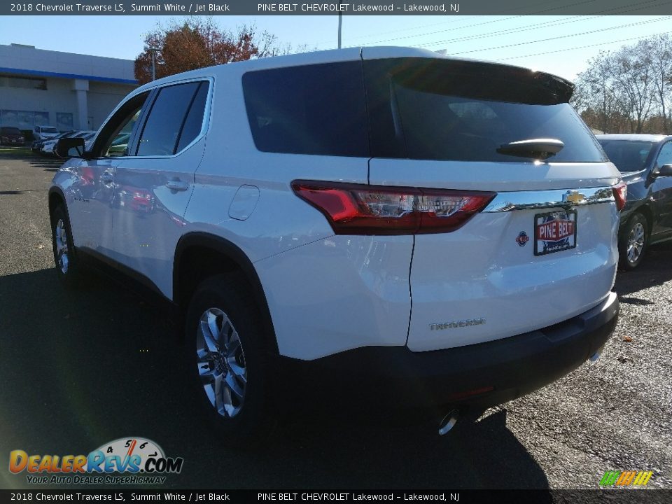 2018 Chevrolet Traverse LS Summit White / Jet Black Photo #4