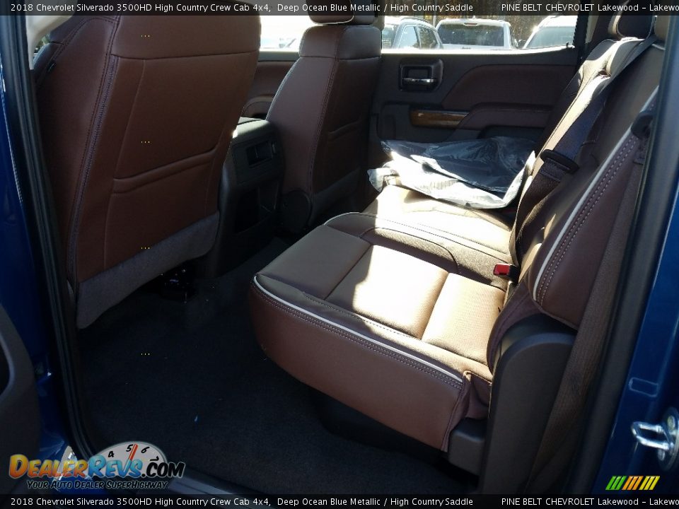 2018 Chevrolet Silverado 3500HD High Country Crew Cab 4x4 Deep Ocean Blue Metallic / High Country Saddle Photo #8