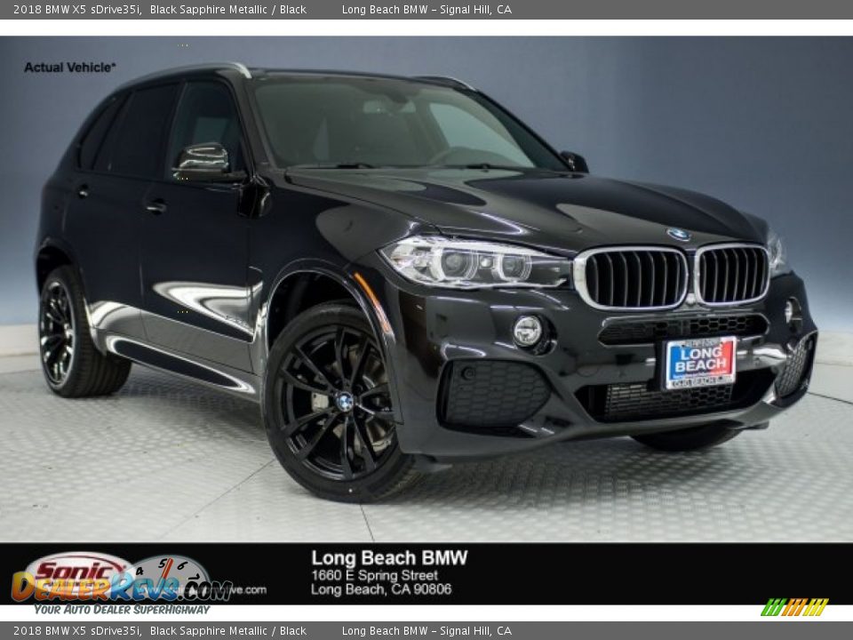 2018 BMW X5 sDrive35i Black Sapphire Metallic / Black Photo #1