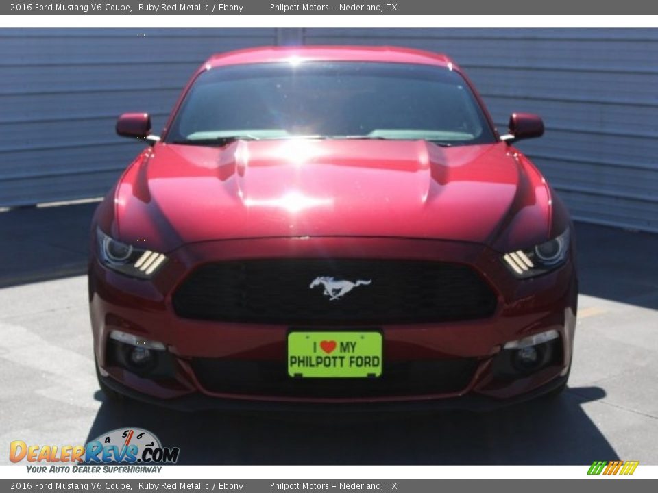 2016 Ford Mustang V6 Coupe Ruby Red Metallic / Ebony Photo #2