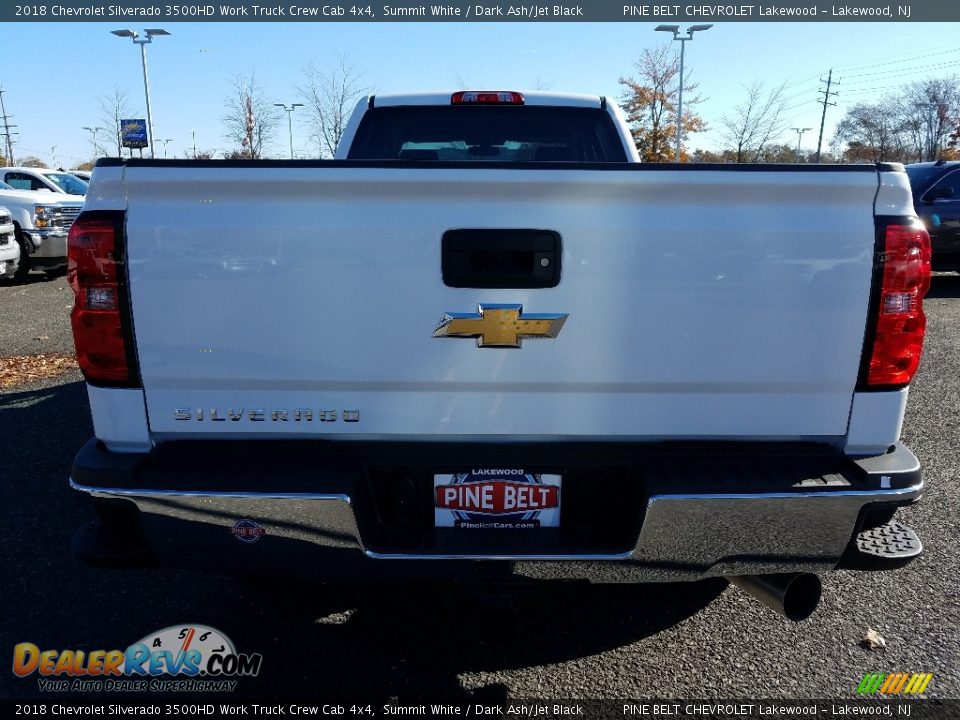 2018 Chevrolet Silverado 3500HD Work Truck Crew Cab 4x4 Summit White / Dark Ash/Jet Black Photo #6