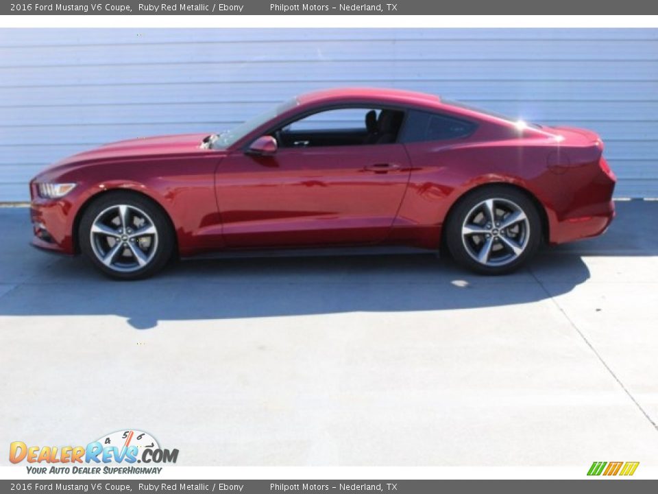 2016 Ford Mustang V6 Coupe Ruby Red Metallic / Ebony Photo #6