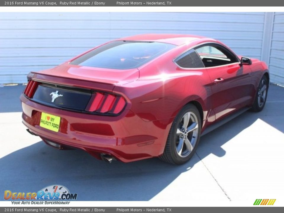 2016 Ford Mustang V6 Coupe Ruby Red Metallic / Ebony Photo #9