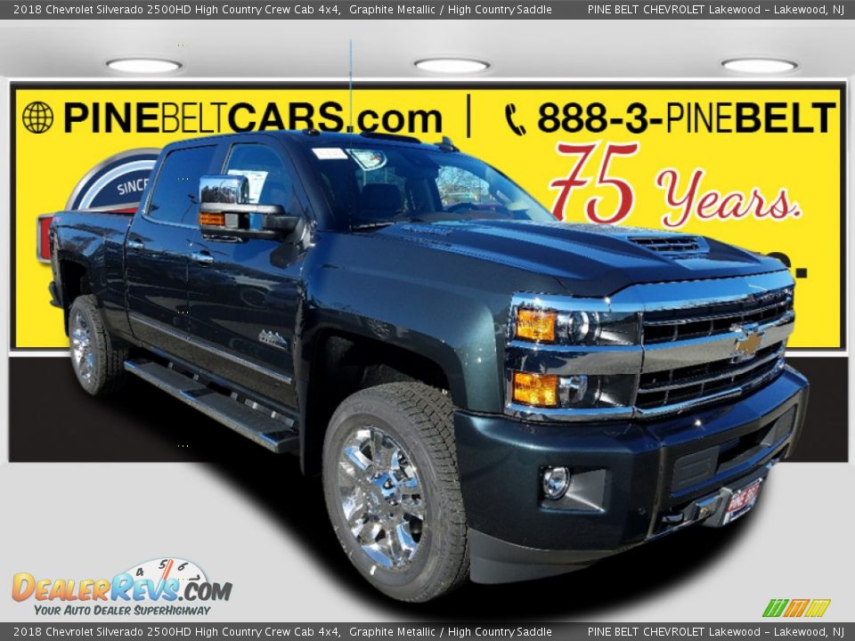 2018 Chevrolet Silverado 2500HD High Country Crew Cab 4x4 Graphite Metallic / High Country Saddle Photo #1