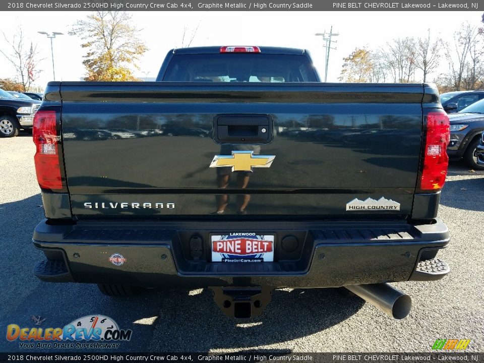 2018 Chevrolet Silverado 2500HD High Country Crew Cab 4x4 Graphite Metallic / High Country Saddle Photo #5