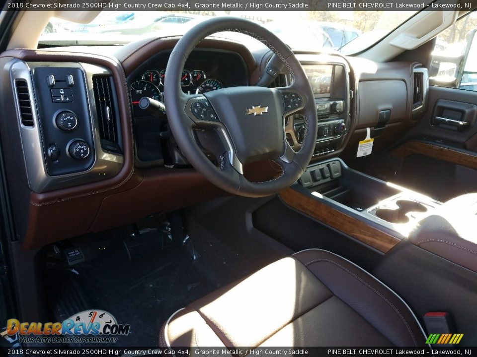 2018 Chevrolet Silverado 2500HD High Country Crew Cab 4x4 Graphite Metallic / High Country Saddle Photo #7