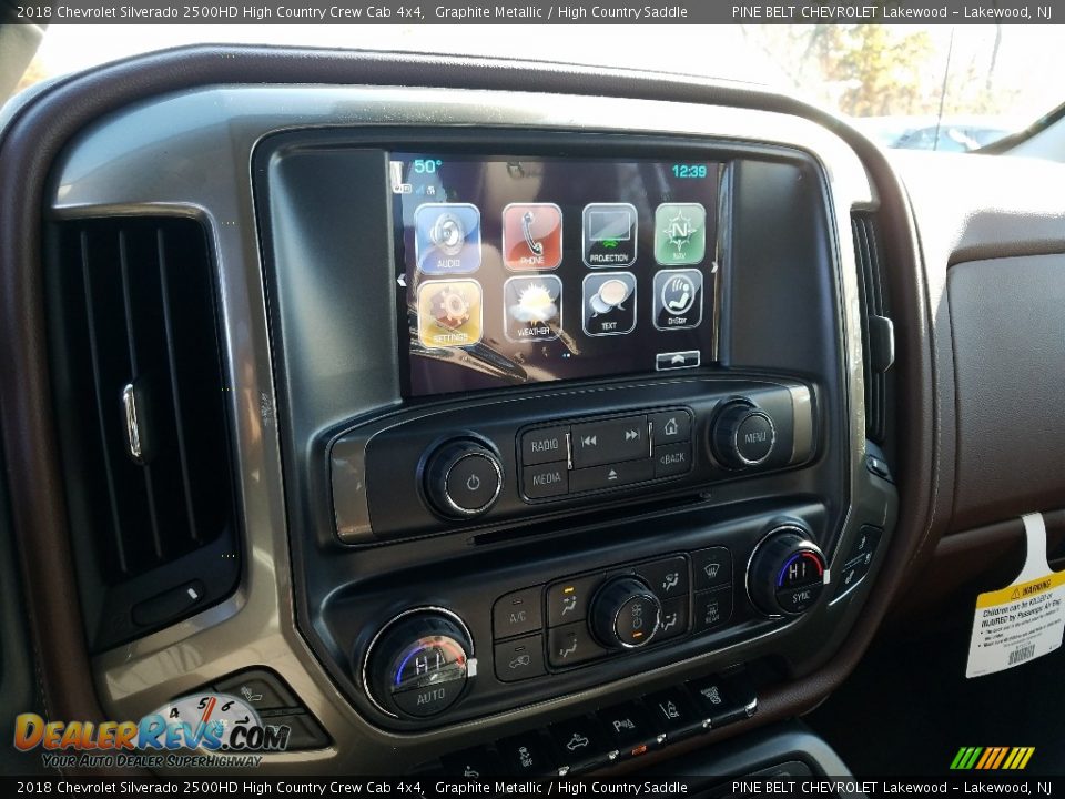 2018 Chevrolet Silverado 2500HD High Country Crew Cab 4x4 Graphite Metallic / High Country Saddle Photo #11
