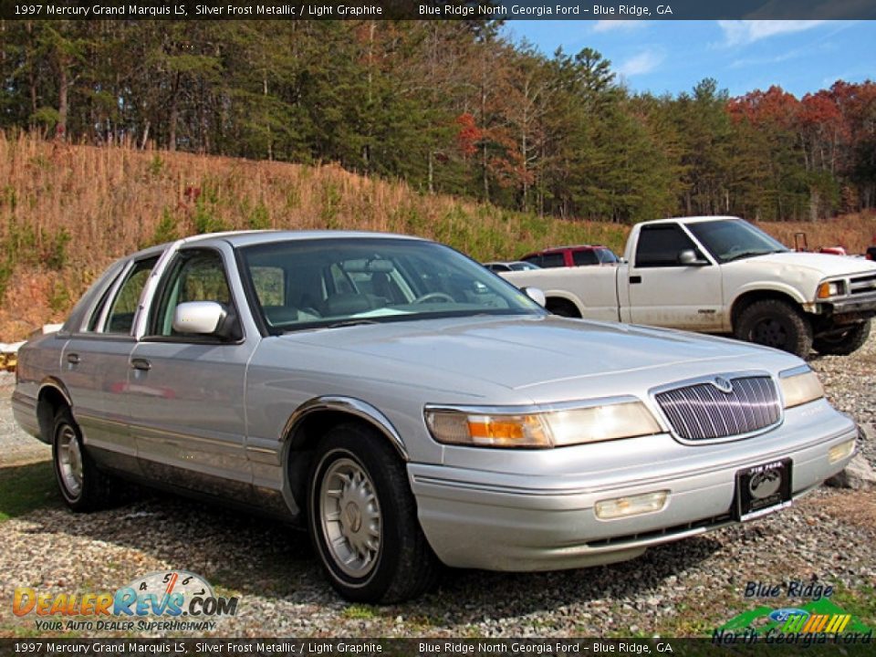 1997 Mercury Grand Marquis LS Silver Frost Metallic / Light Graphite Photo #2