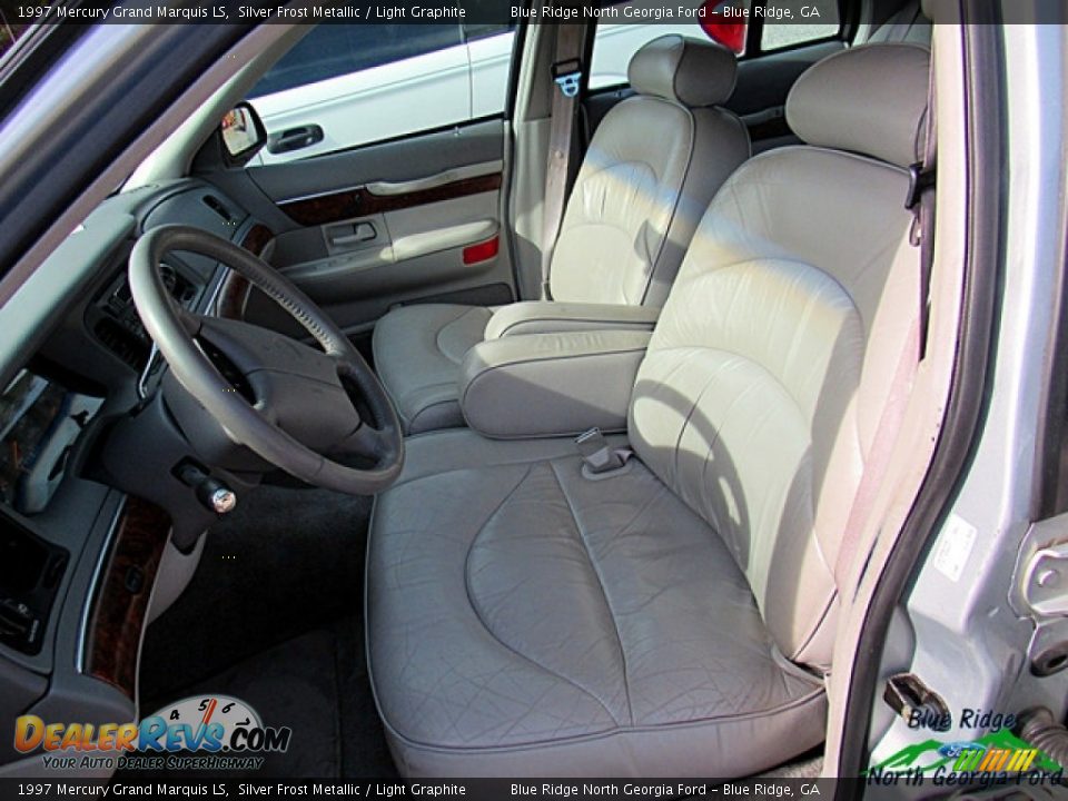 1997 Mercury Grand Marquis LS Silver Frost Metallic / Light Graphite Photo #6