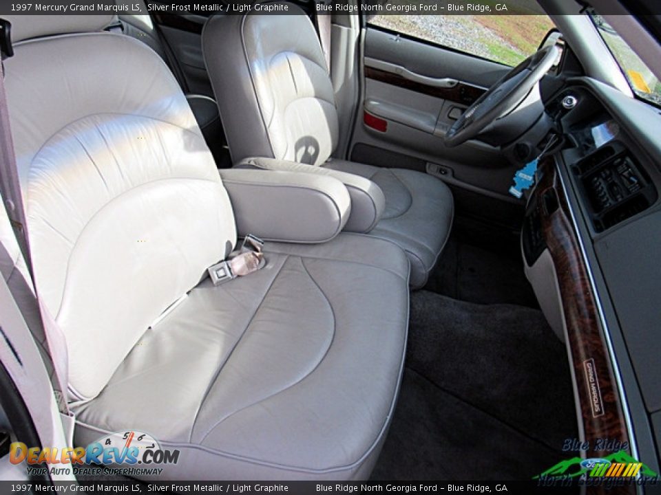 1997 Mercury Grand Marquis LS Silver Frost Metallic / Light Graphite Photo #7