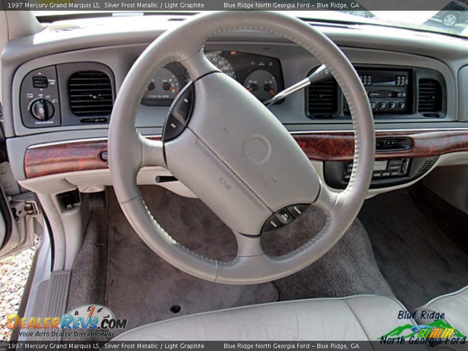 1997 Mercury Grand Marquis LS Silver Frost Metallic / Light Graphite Photo #9