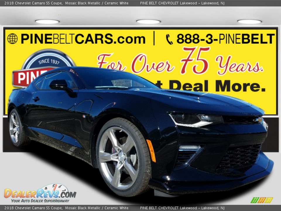 2018 Chevrolet Camaro SS Coupe Mosaic Black Metallic / Ceramic White Photo #1