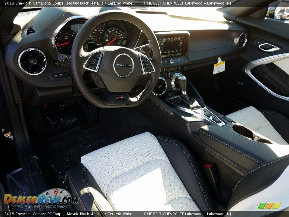 2018 Chevrolet Camaro SS Coupe Mosaic Black Metallic / Ceramic White Photo #8