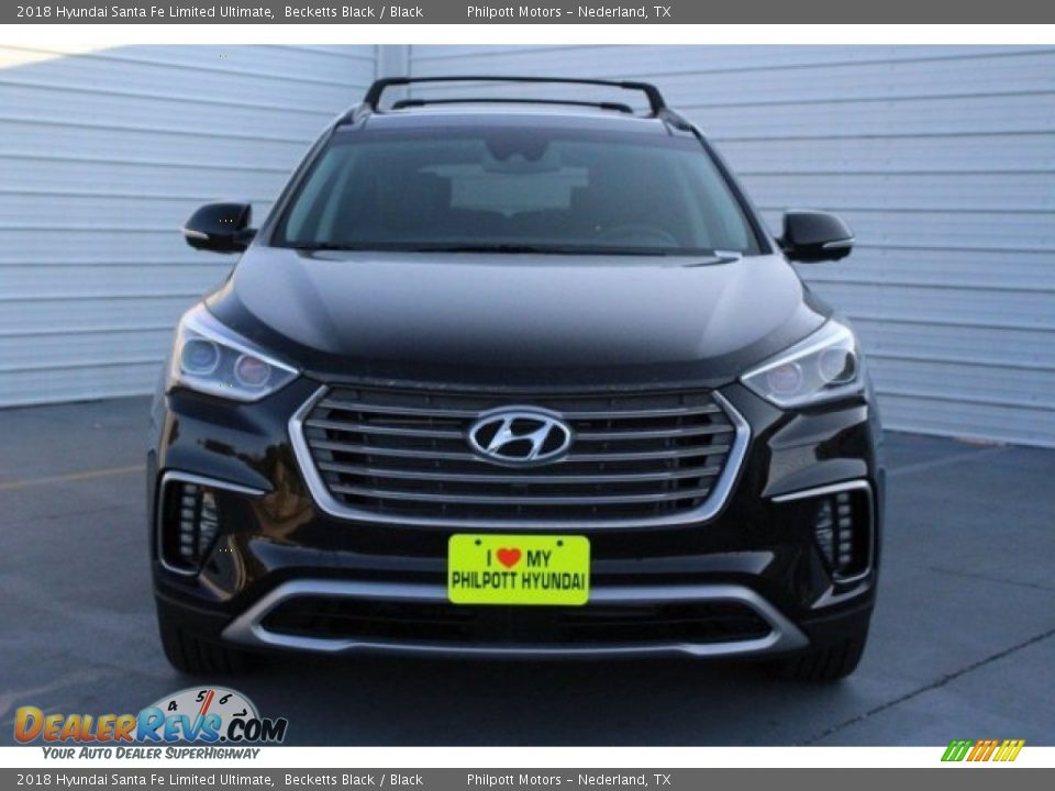 2018 Hyundai Santa Fe Limited Ultimate Becketts Black / Black Photo #2