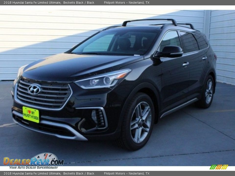 2018 Hyundai Santa Fe Limited Ultimate Becketts Black / Black Photo #3