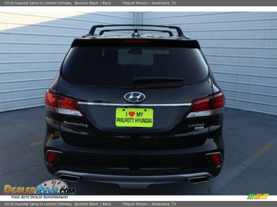 2018 Hyundai Santa Fe Limited Ultimate Becketts Black / Black Photo #7